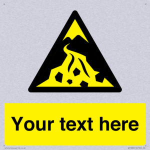 Custom Warning: Debris flow zone